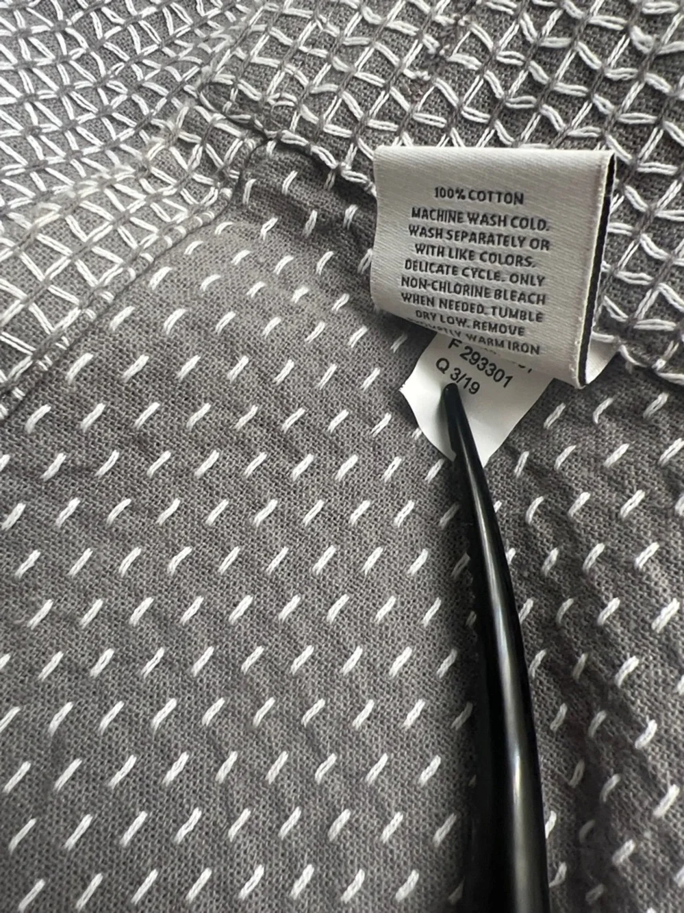 🌟3 for $30🌟 Project 62 Cotton Shower Curtain, textured gray